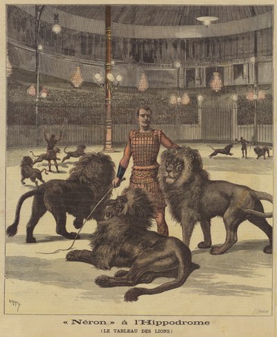 Nero, Pantomime at the Hippodrome, Paris by French School